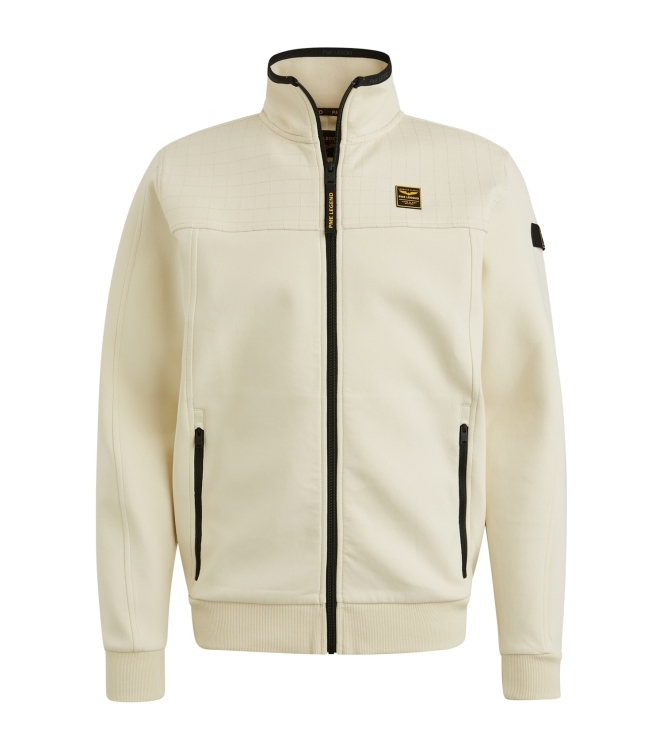 PME Legend Zip jacket spacer look sweat 7013 Bone white