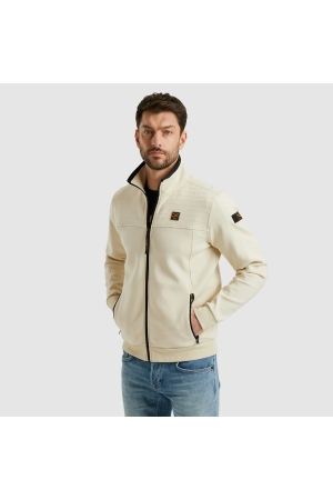 PME Legend Zip jacket spacer look sweat 7013 Bone white