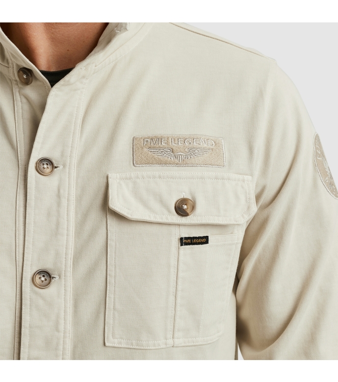 PME Legend Button jacket open end jersey GD 7013 Bone white
