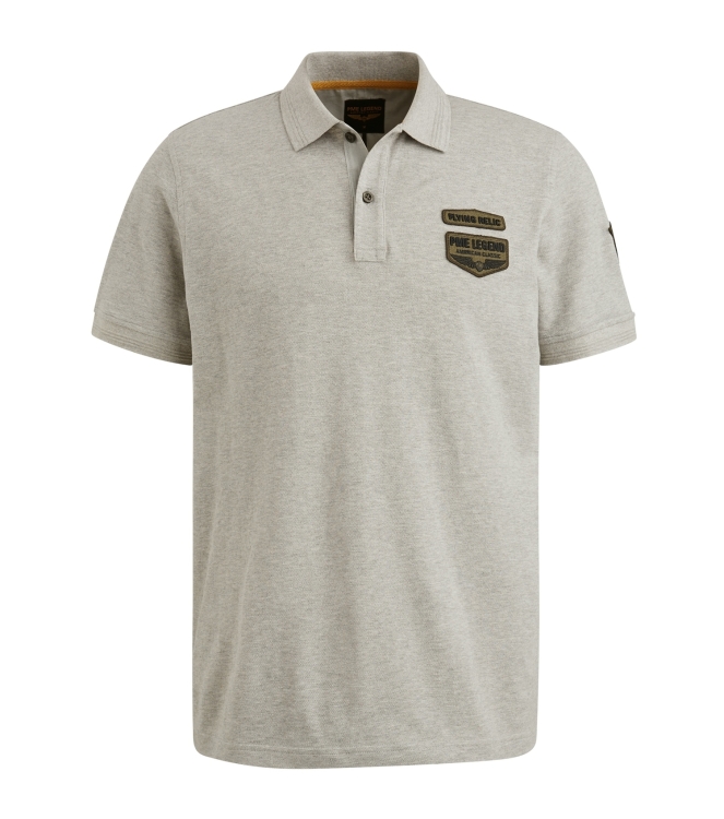 PME Legend Short sleeve polo pique 921 L.grey mel