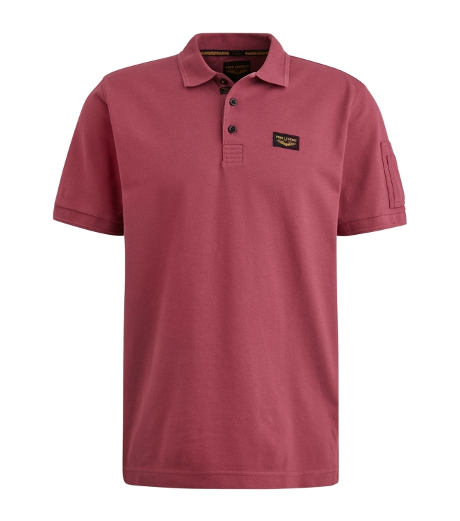PME Legend Short sleeve polo trackway polo 4021 Dry rose