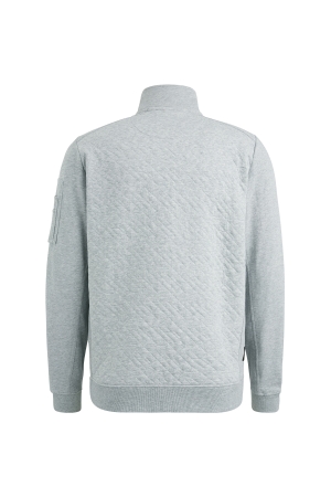 PME Legend Zip jacket jacquard interlock swea 921 L.grey mel