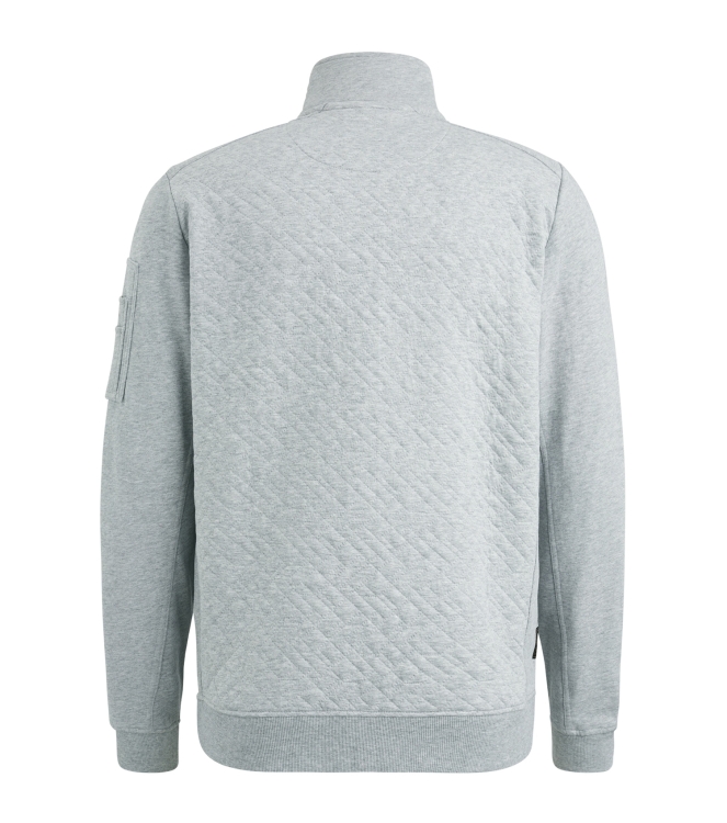 PME Legend Zip jacket jacquard interlock swea 921 L.grey mel