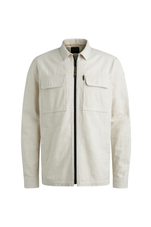 PME Legend Long Sleeve Shirt 2 tone Slub 7013 Bone white