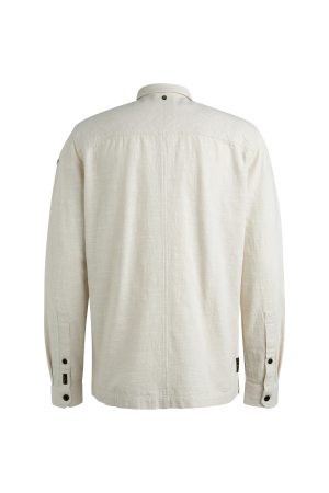 PME Legend Long Sleeve Shirt 2 tone Slub 7013 Bone white
