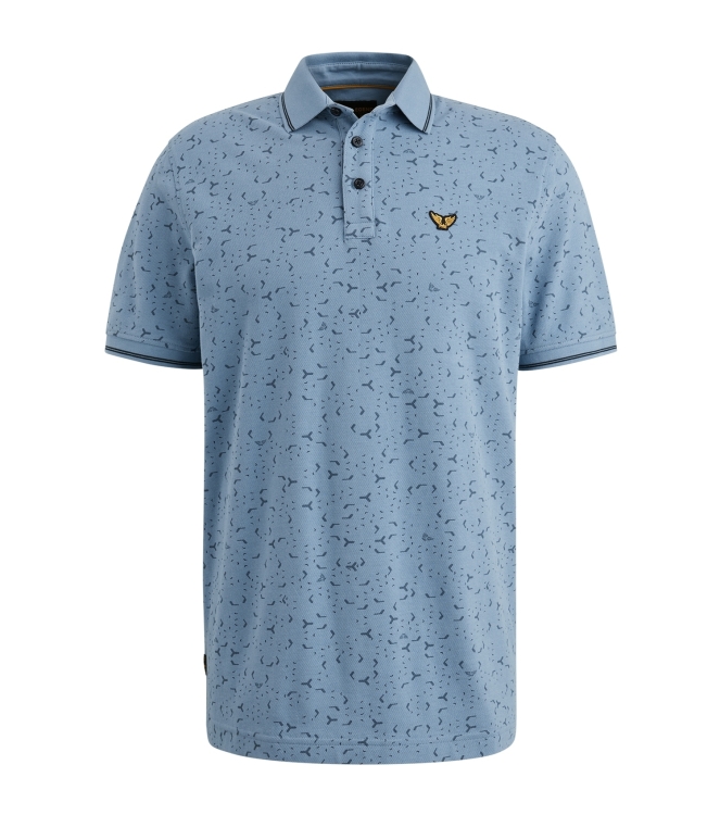 PME Legend Short sleeve polo fine pique all o 5393 Ashleigh blue