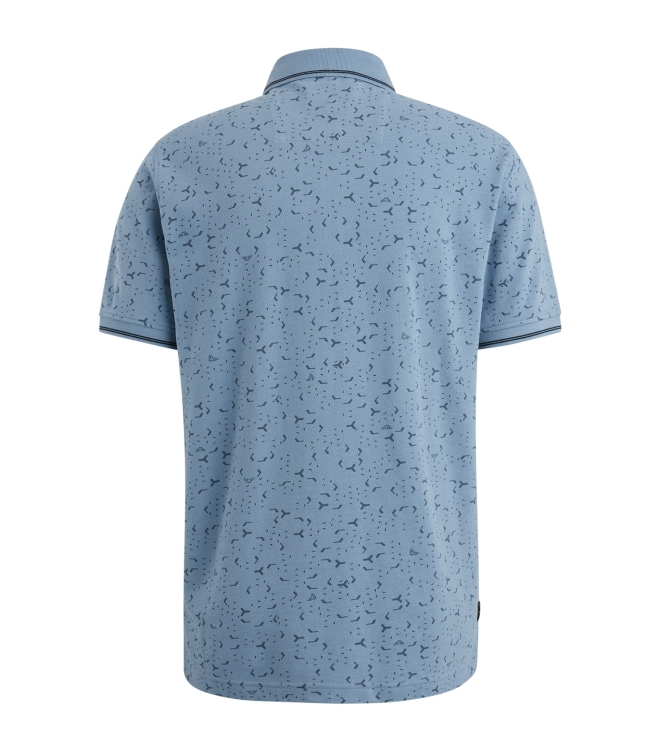 PME Legend Short sleeve polo fine pique all o 5393 Ashleigh blue