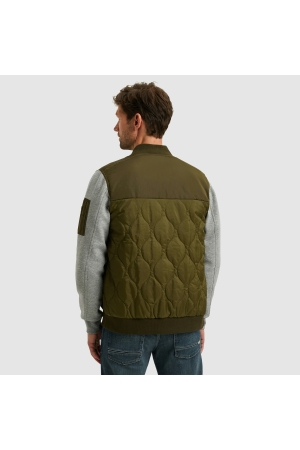 PME Legend Zip jacket interlock nylon mix 6380 londen green