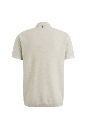 PME Legend Short sleeve polo cotton 910 Bone white melee