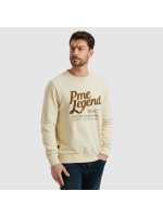 PME Legend Crewneck peached terry 7013 Bone white