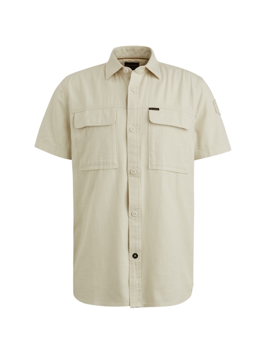 PME Legend Short Sleeve Shirt Slub Cotton 7013 Bone white
