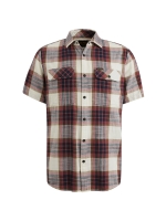 PME Legend Short Sleeve Shirt Y/D Slub Herrin 4021 Dry rose