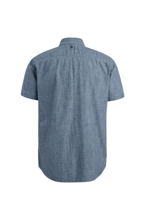 PME Legend Short Sleeve Shirt Indigo Chambray 590 Real indigo