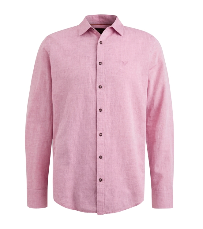 PME Legend Long Sleeve Shirt Cotton Linen 2 t 3116 Rapture rose