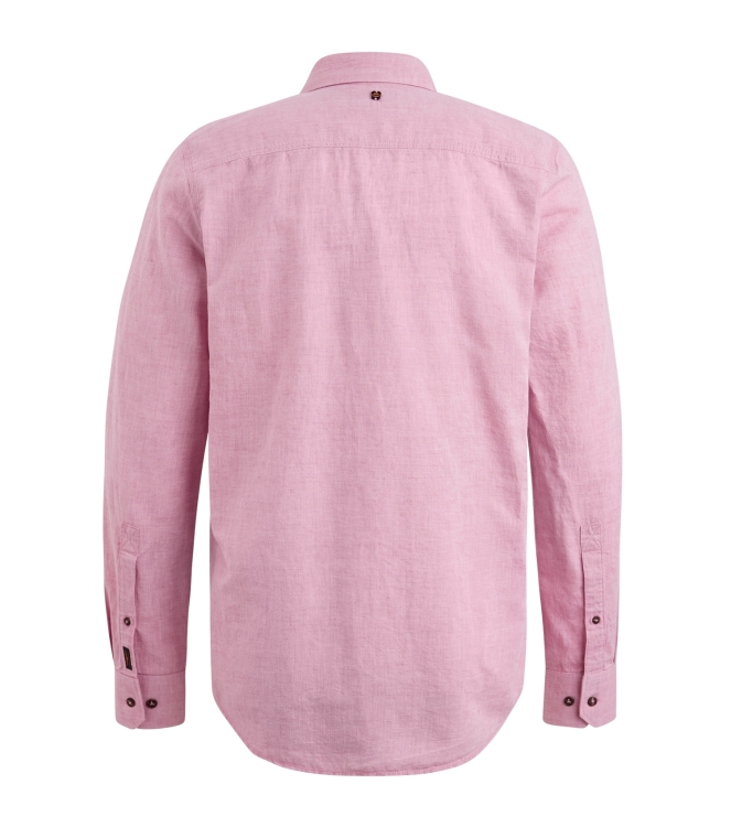 PME Legend Long Sleeve Shirt Cotton Linen 2 t 3116 Rapture rose