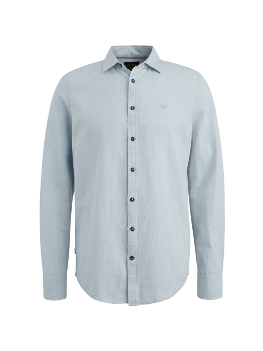 PME Legend Long Sleeve Shirt Cotton Linen 2 t 5040 Placid blue