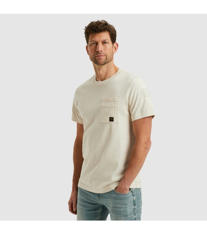 PME Legend Short sleeve r-neck play single je 7013 Bone white