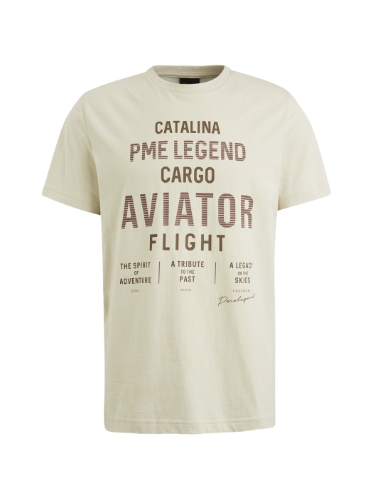 PME Legend Short sleeve r-neck o e jersey 7013 Bone white