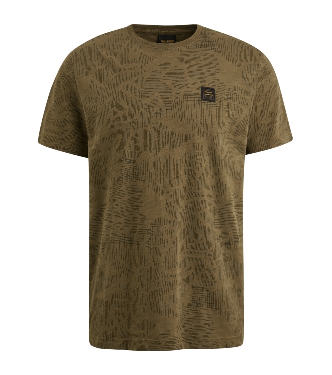 PME Legend Short sleeve r-neck slub jersey ao 8035 Beech