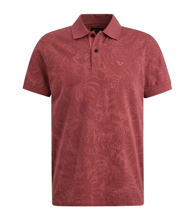 PME Legend Short sleeve polo Single jersey ao 4021 Dry rose