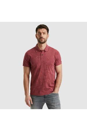 PME Legend Short sleeve polo Single jersey ao 4021 Dry rose