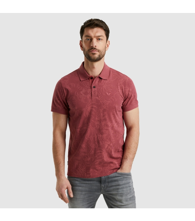 PME Legend Short sleeve polo Single jersey ao 4021 Dry rose