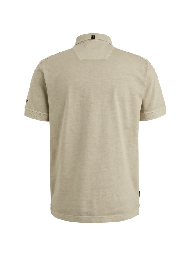PME Legend Short sleeve polo cargo garment dy 7013 Bone white