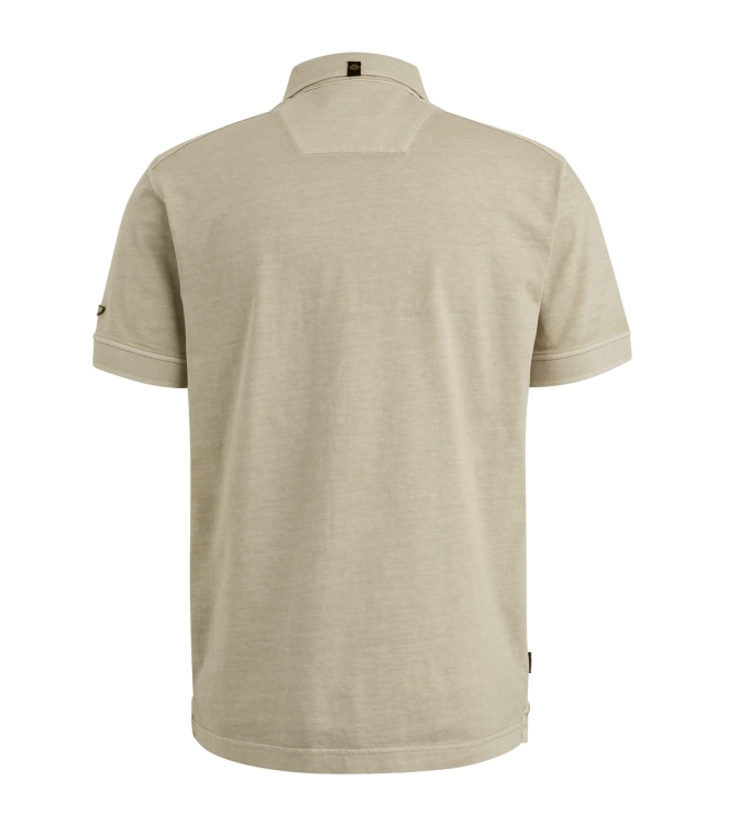 PME Legend Short sleeve polo cargo garment dy 7013 Bone white