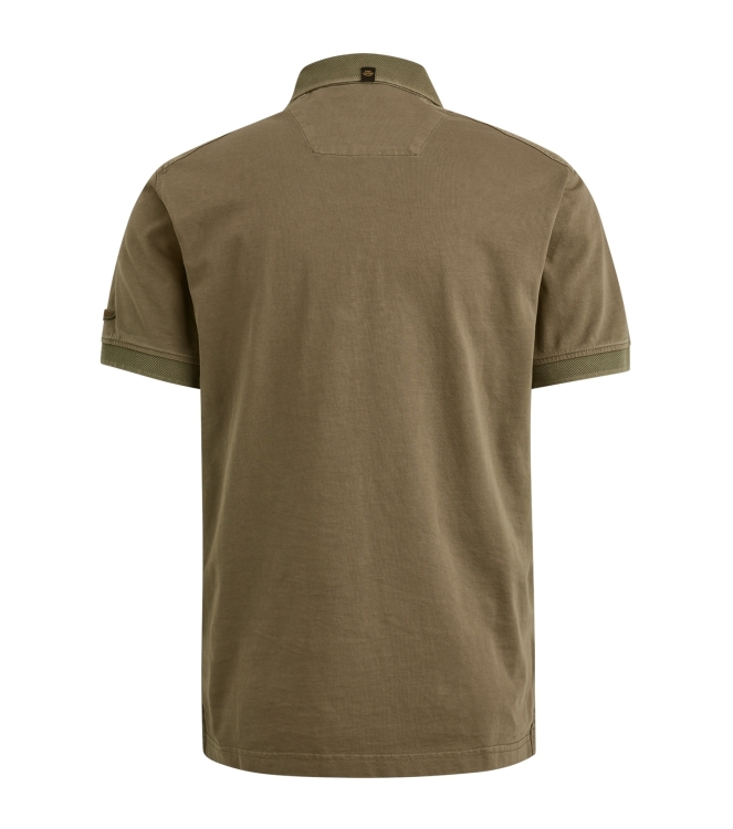 PME Legend Short sleeve polo cargo garment dy 8035 Beech