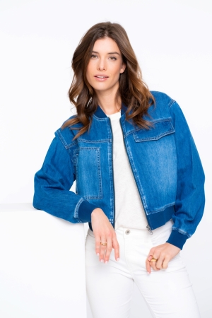 Geisha Jeans bomber 811 Stone washed denim