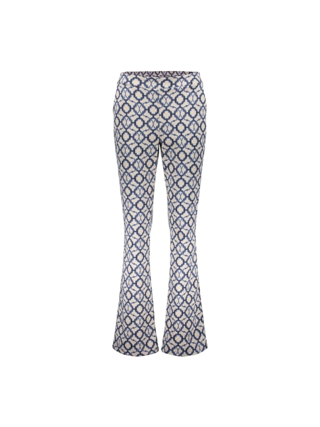 Geisha Pants jaqcuard 010 Off white