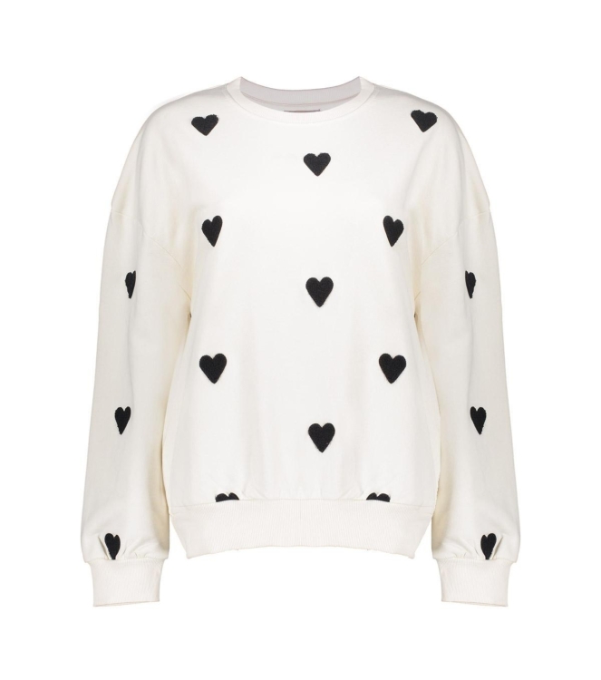 Geisha Sweater hearts terry 721 Light sand
