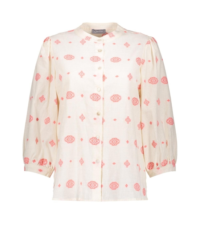 Geisha Blouse embroidery 010 Off white
