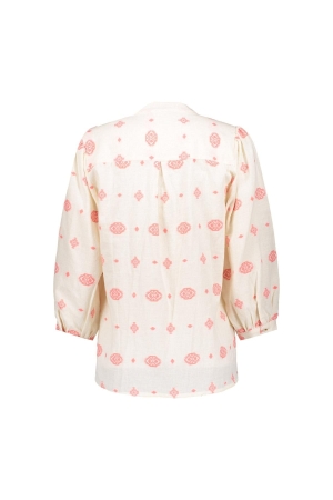 Geisha Blouse embroidery 010 Off white