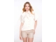Geisha BLouse satin with bow 010 Off white