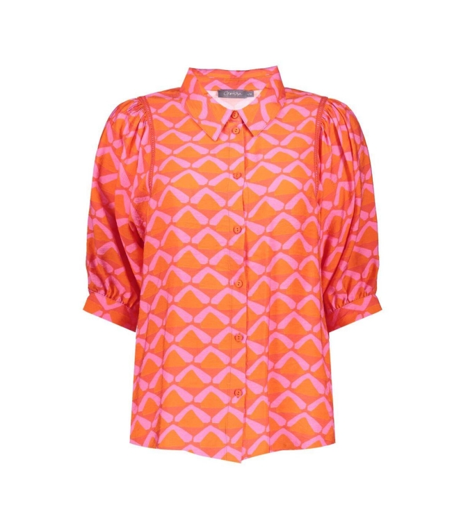 Geisha Blouse 000220 Coral/pink