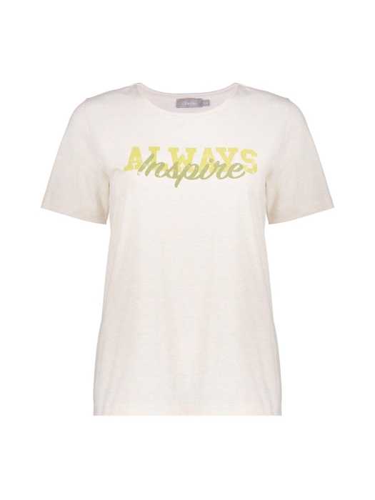 Geisha T-shirt always inspire 720 Sand/green