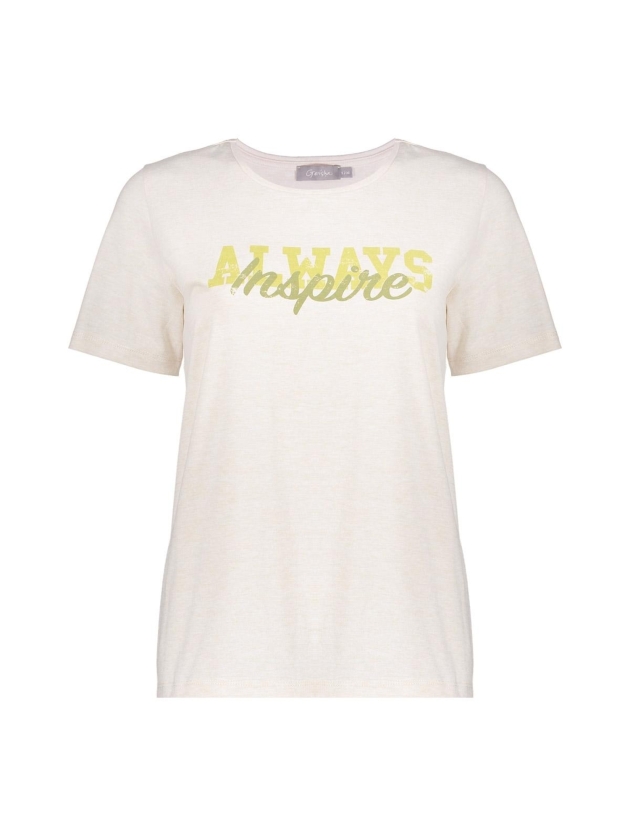 Geisha T-shirt always inspire 720 Sand/green