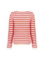 Geisha Pullover ajour stripes 250 Orange