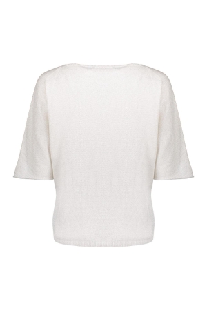 Geisha Pullover V-neck 3/4 sl 000721 Light sand/silver