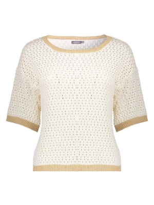 Geisha Pullover crochet 2 colors 010 Off white