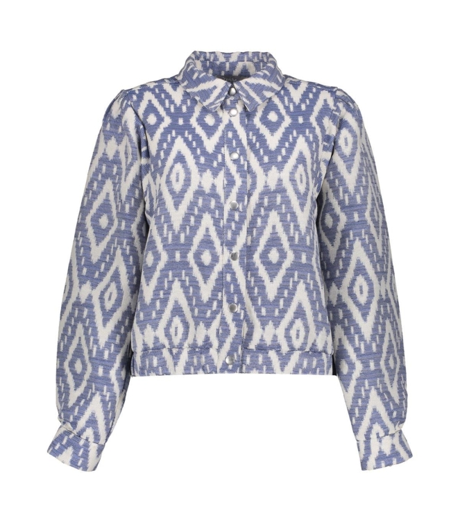 Geisha Bomber 18 Ecru/blue