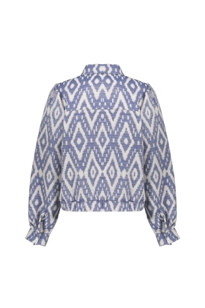 Geisha Bomber 18 Ecru/blue