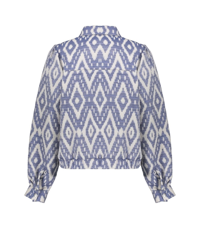 Geisha Bomber 18 Ecru/blue