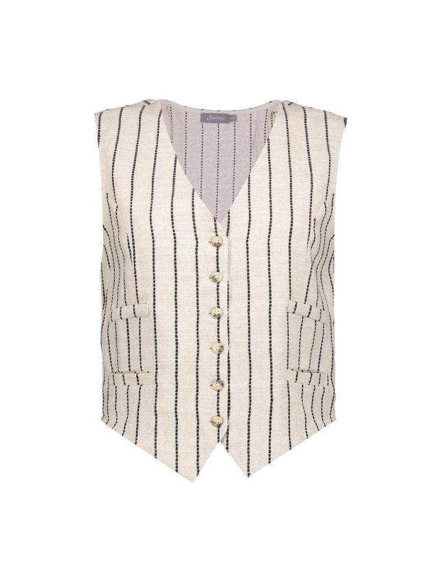 Geisha Gilet 720 Sand/black