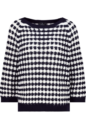 Monari Pullover 798 Deep ocean ringel