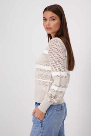 Monari Strickjacke 118 Warm sand