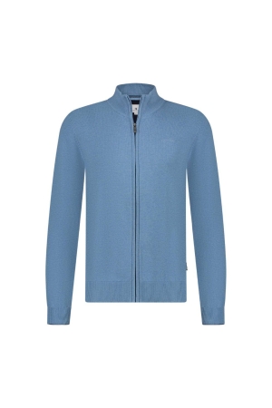 State of Art Cardigan Plain Knit Grijsblauw