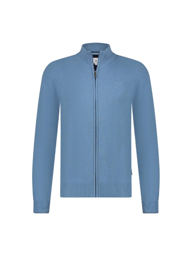 State of Art Cardigan Plain Knit Grijsblauw