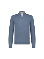 State of Art Cardigan Plain Patte Grijsblauw